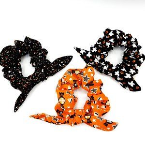 Halloween Scrunchies Lot With Bow Hair Scrunchy